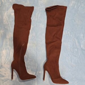 Gyra Thigh High Boots - Camel